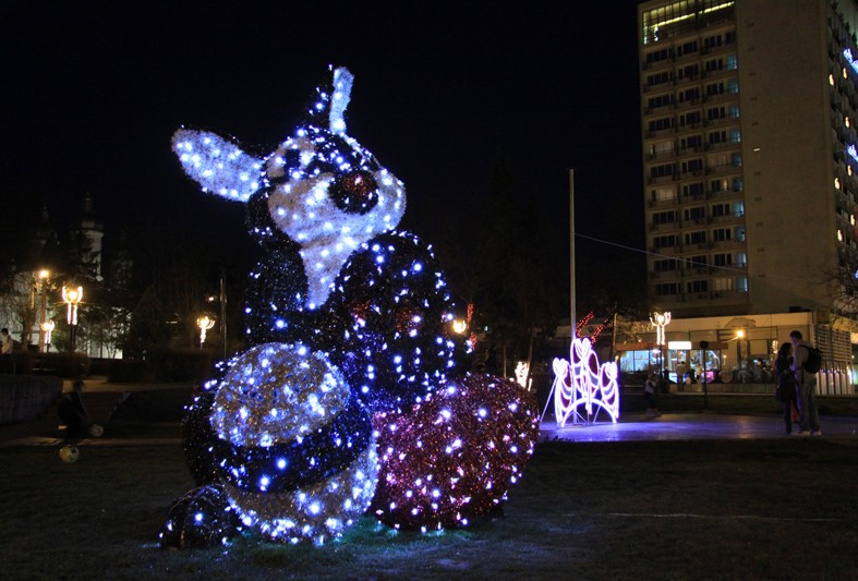 Easter Lights in Piatra Neamt