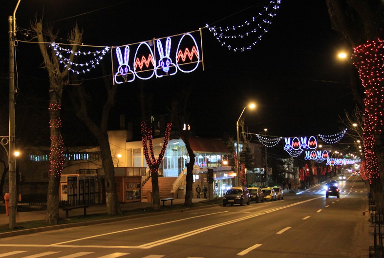 Easter Lights in Piatra Neamt