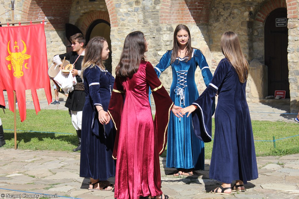Princesses and knights at Neamț Fortress
