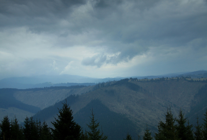 Hiking on Asau Peak near Damuc, Neamt County