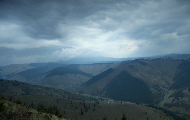 Hiking on Asau Peak near Damuc, Neamt County