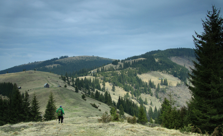 Hiking on Asau Peak near Damuc, Neamt County