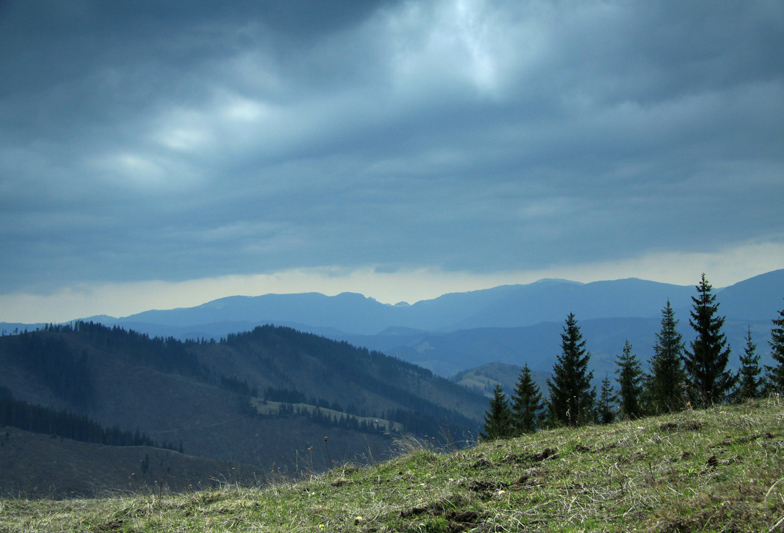 Hiking on Asau Peak near Damuc, Neamt County