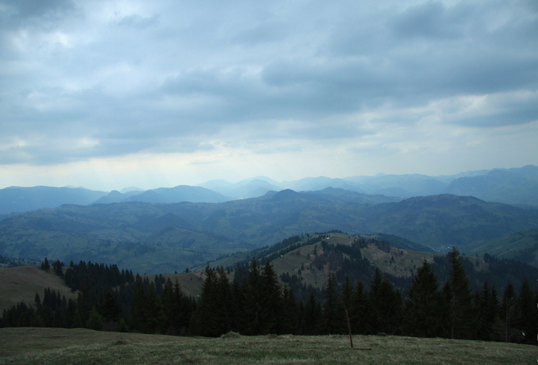 Hiking on Asau Peak near Damuc, Neamt County