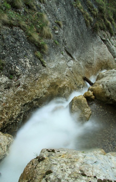 Waterfalls near the Stone Piatra Altarului - Cheile Bicazului