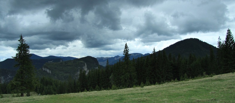 Waterfalls near the Stone Piatra Altarului - Cheile Bicazului