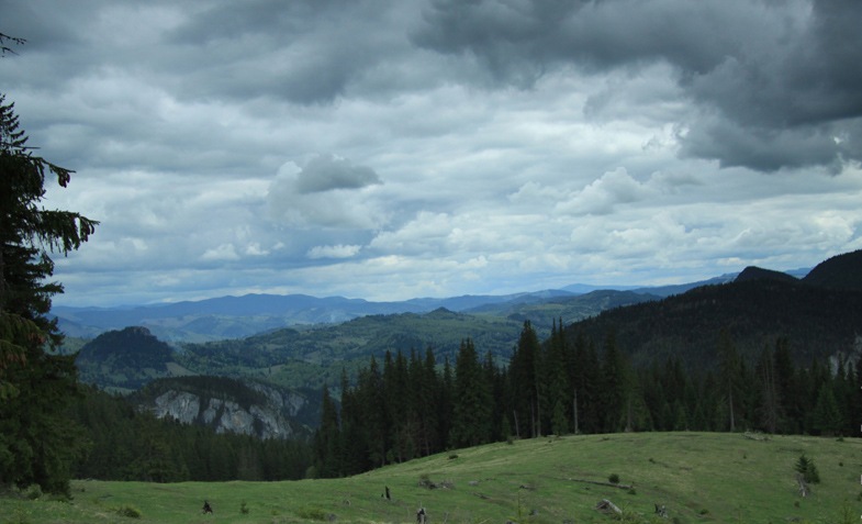 Waterfalls near the Stone Piatra Altarului - Cheile Bicazului
