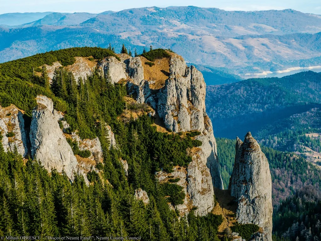 Rocks shrouded in myths and legends from Ceahlau Massif
