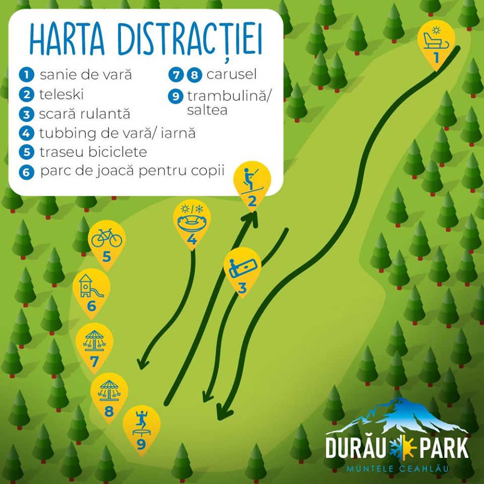 Durău Park – Amusement Park during Summer & Ski Slope during Winter – fotografia 2