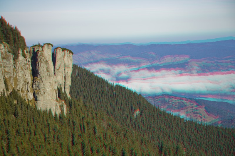 3D Images from Ceahlau Mountain