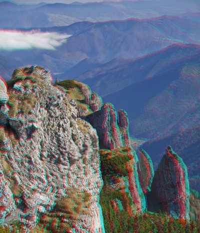 3D Images from Ceahlau Mountain