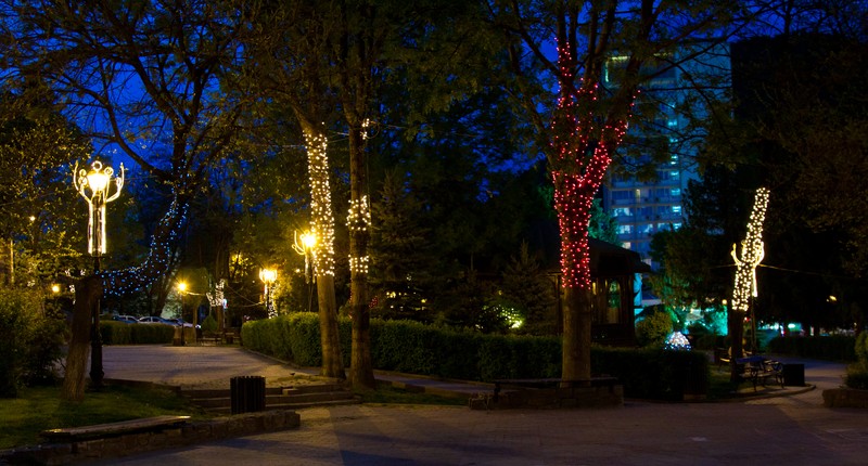 Easter lights in Piatra Neamt 2011