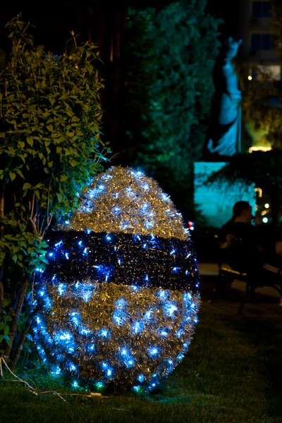 Easter lights in Piatra Neamt 2011