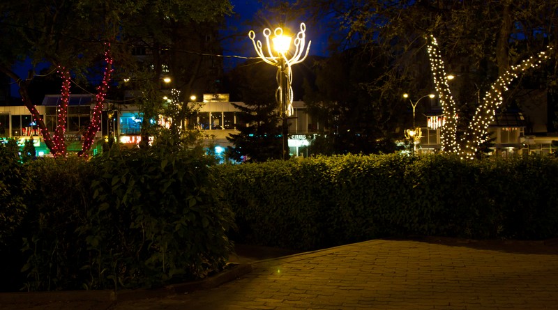 Easter lights in Piatra Neamt 2011