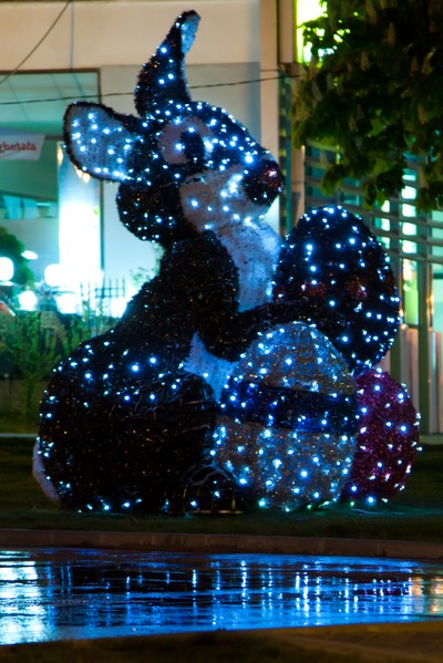Easter lights in Piatra Neamt 2011