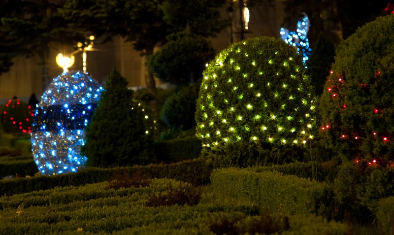 Easter lights in Piatra Neamt 2011
