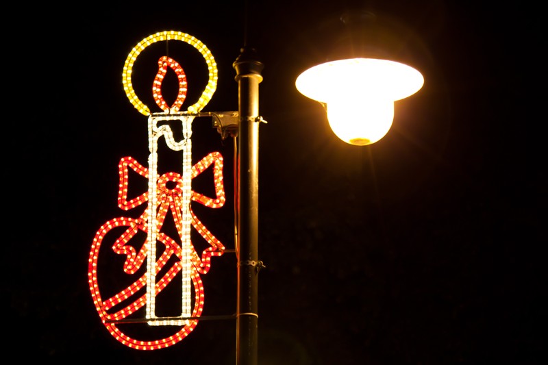 Easter lights in Piatra Neamt 2011