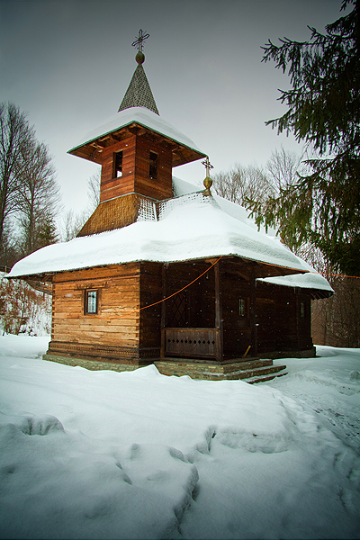 The wood church from Sihastria Monastery