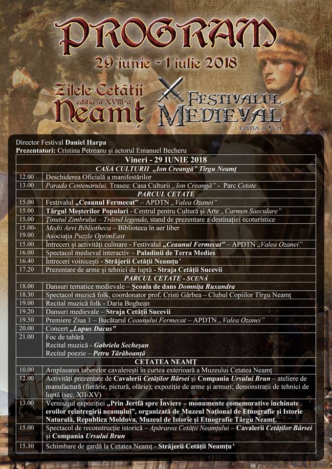 Days of Neamt Fortress, June 29th – July the 1st 2018 – photo 3