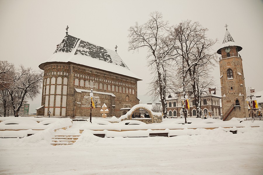 Iarna în orașul Piatra Neamț