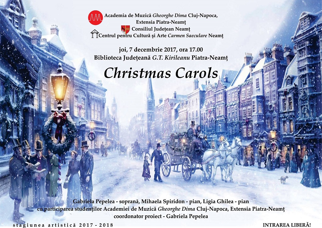 Centrul pentru Cultură și Arte „Carmen Saeculare” Piatra Neamț – CHRISTMAS CAROLS – fotografia 1