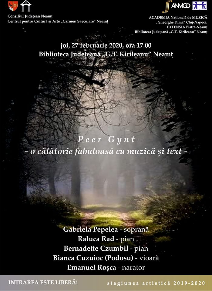 PEER GYNT – o călătorie fabuloasă cu muzică și text