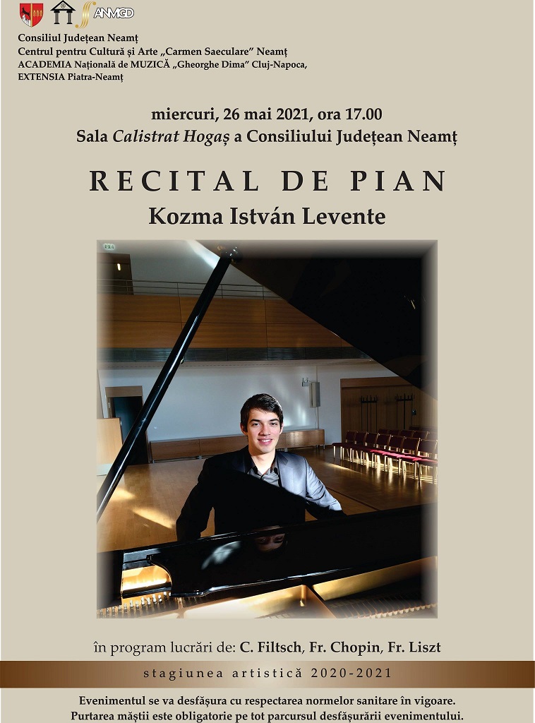 Recital de pian cu Kozma István Levente – fotografia 1