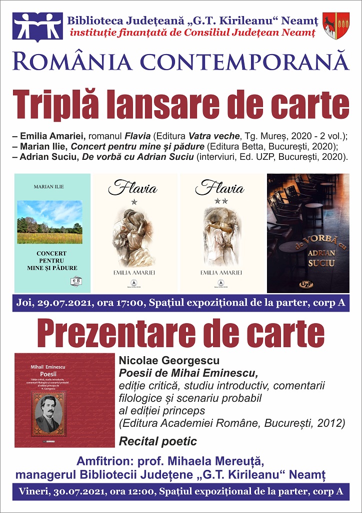 Regal de lansări și prezentări de carte, la Biblioteca Județeană – fotografia 1
