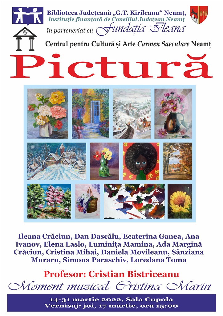 Expoziție colectivă de pictură, la Biblioteca Județeană – fotografia 1