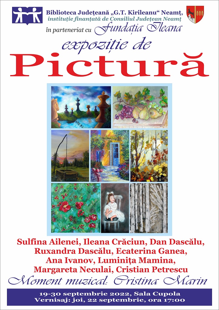 Expoziție colectivă de pictură, la Biblioteca Județeană – fotografia 1