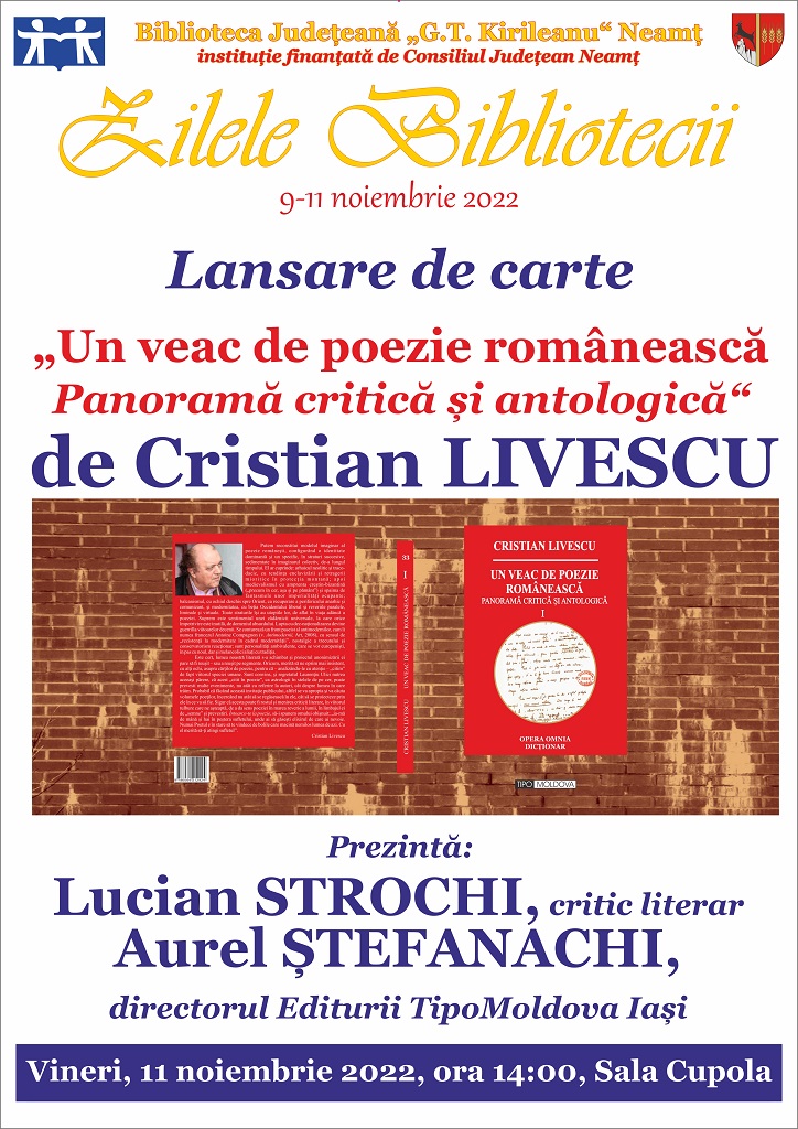 „Un veac de poezie românească“ de Cristian Livescu, lansat la Zilele Bibliotecii – fotografia 1