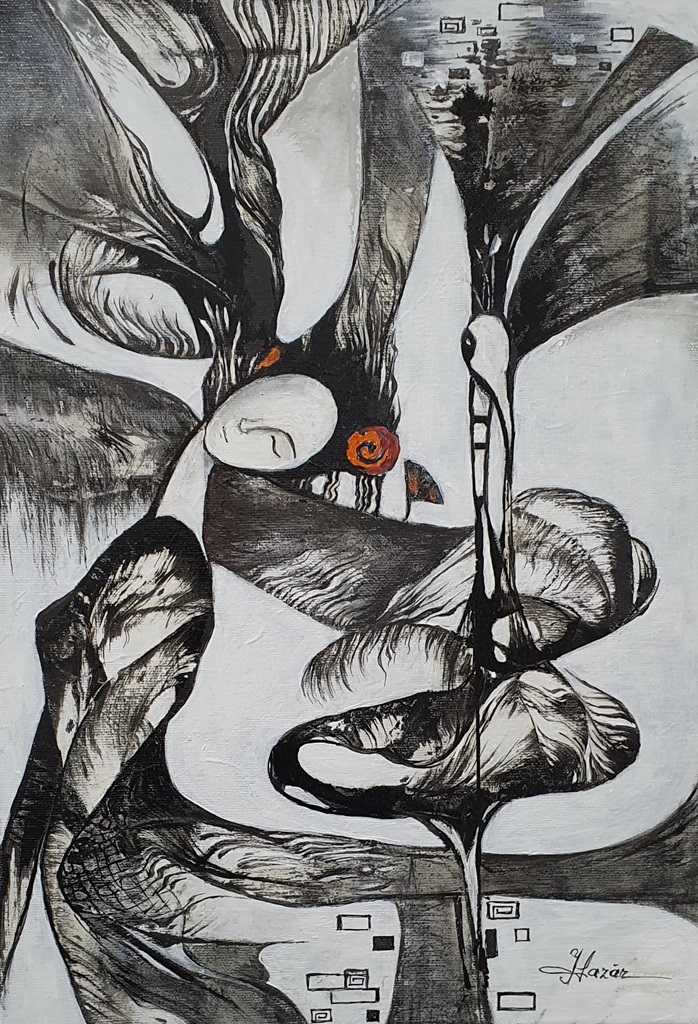 Expoziție de grafică și pictură “Recurs la imaginație – Ferestre spre cer” Irina lazăr – Doina Diaconu – fotografia 7