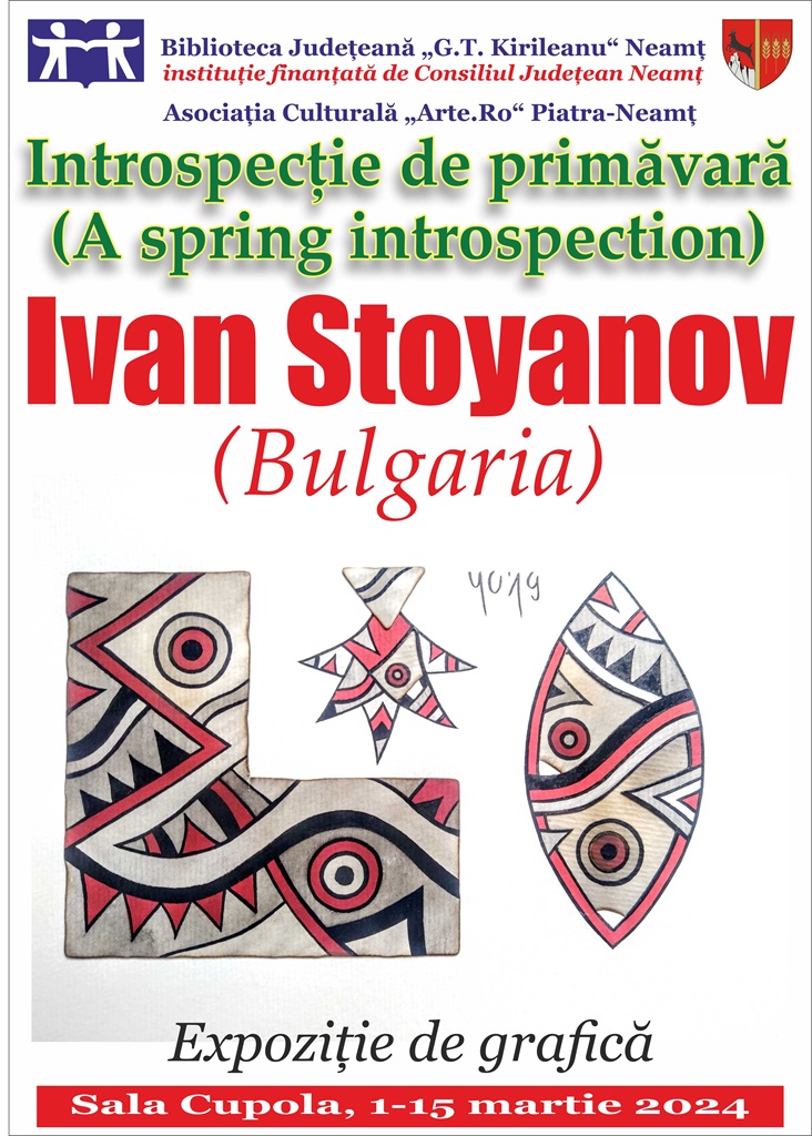 Expoziție de grafică Ivan Stoyanov, la Biblioteca Județeană – fotografia 1