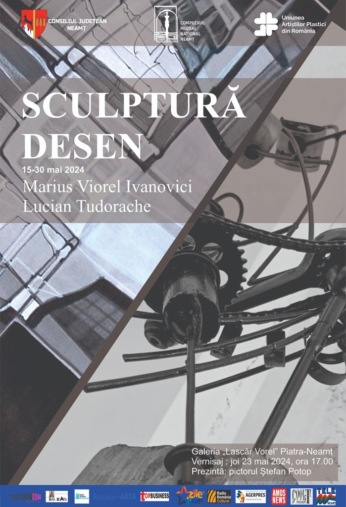 Expoziție de sculptură și desen la Galeriile de Artă „Lascăr Vorel” Piatra-Neamț joi, 23 mai, la ora 17:00 – fotografia 1