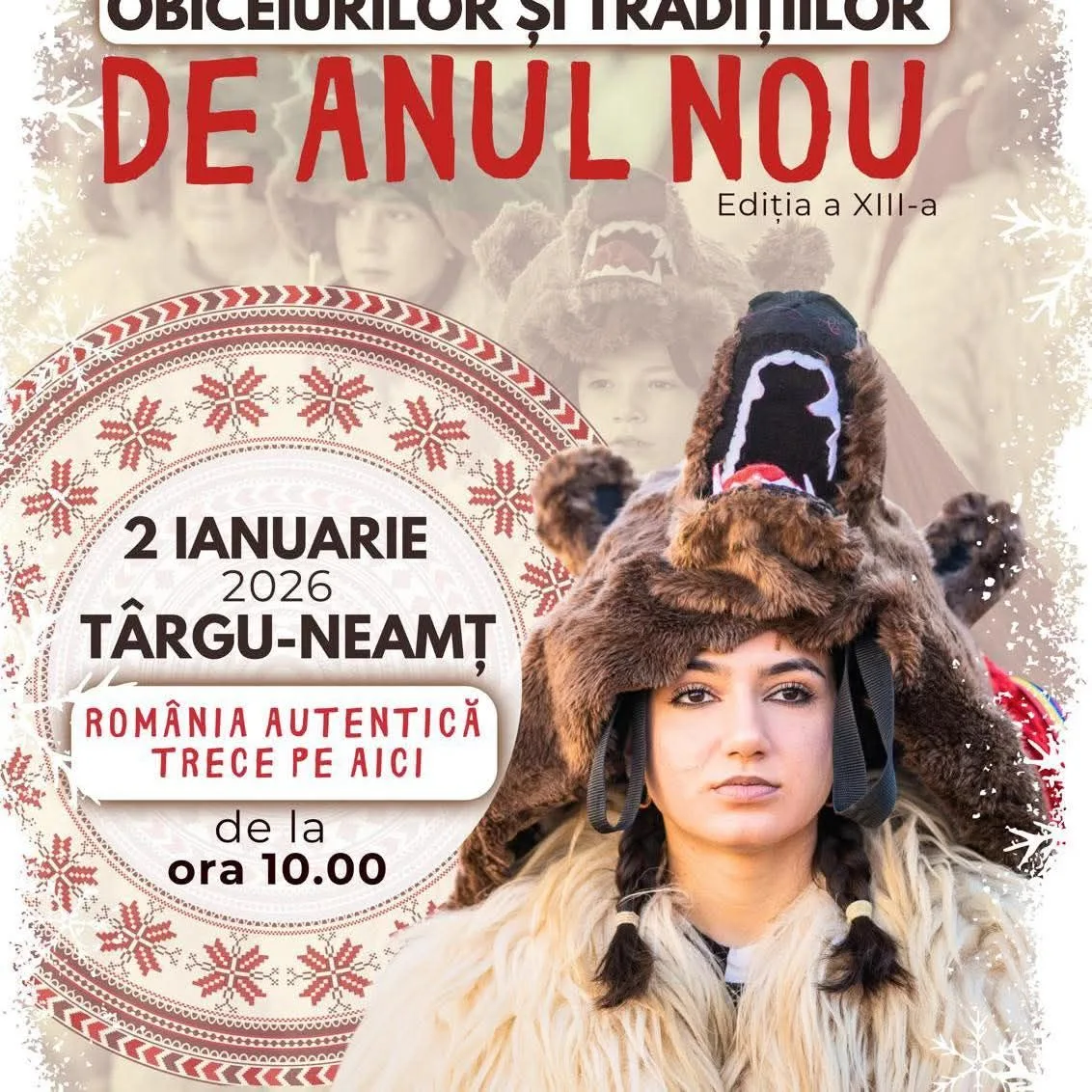 Festivalul Obiceiurilor și Tradițiilor de Anul Nou de la Târgu-Neamț, 2 ianuarie 2026