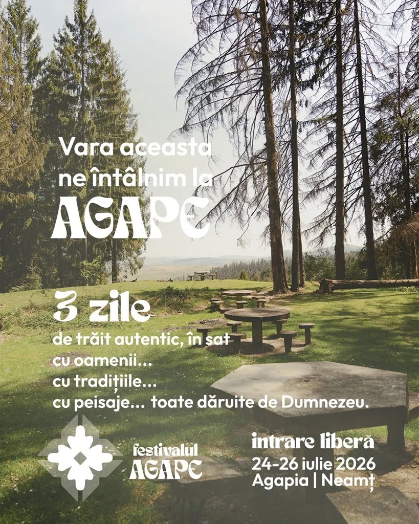 Festivalul AGAPE 24 – 26 iulie 2026 | ediția I