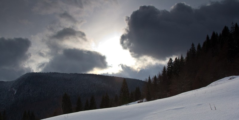 Cheile Bicajelului iarna